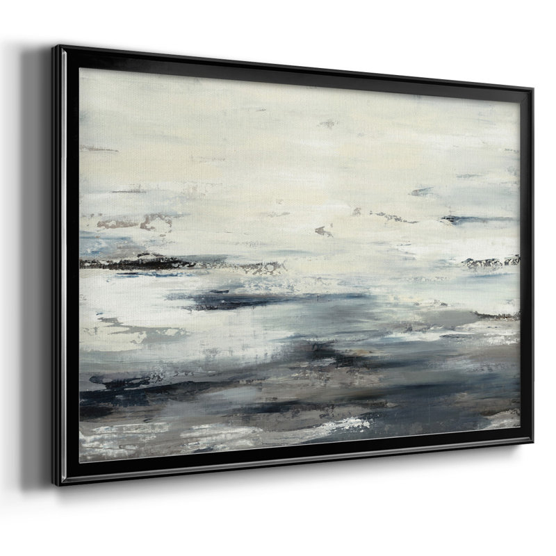 «On the Stormy Seas», toile tendue avec châssis, H 18 po x l 26 po x P 1,5 po, Noir