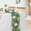 Guirlande eucalyptus avec fleurs