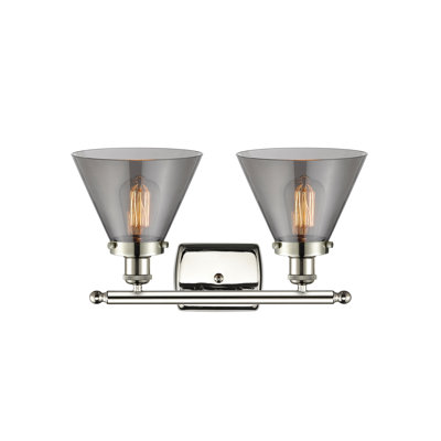 Éclairage pour meuble-lavabo à 2 lumières 18 po Ballston Urban Cone