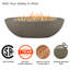 Bol de feu au propane ovale Riverside par Real Flame-752071827-752071830