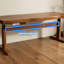 Bureau rectangulaire en bois massif noyer-130036617