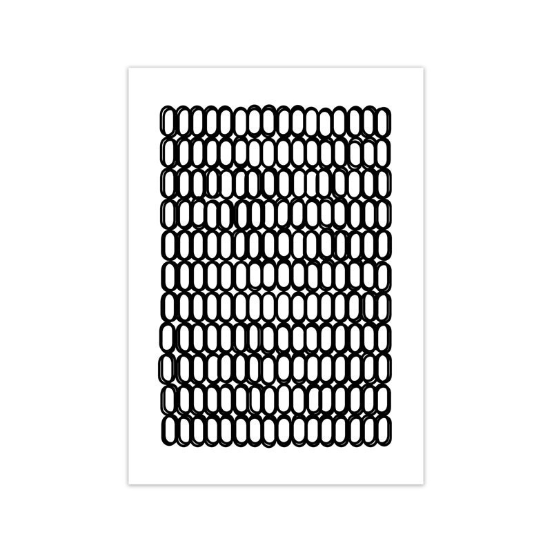 Black And White Oval Multi - Print, 84cm H x 59cm W x 1cm D, No Frame