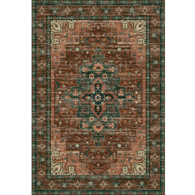 Tapis antidérapant intérieur et extérieur à motif floral lavable