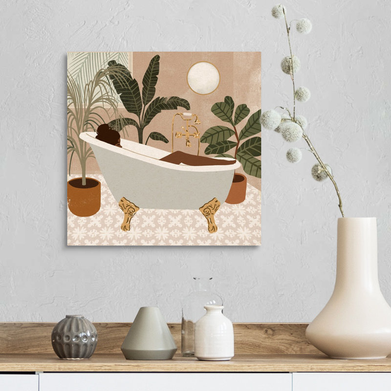 Home Spa III par Victoria Barnes - reproduction d'art, Toile tendue, H 16 po x l 16 po x P 1,25 po