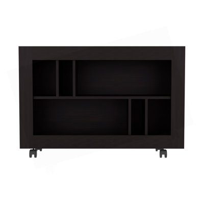 Console Table Cart, 5 Shelves, 4 Casters