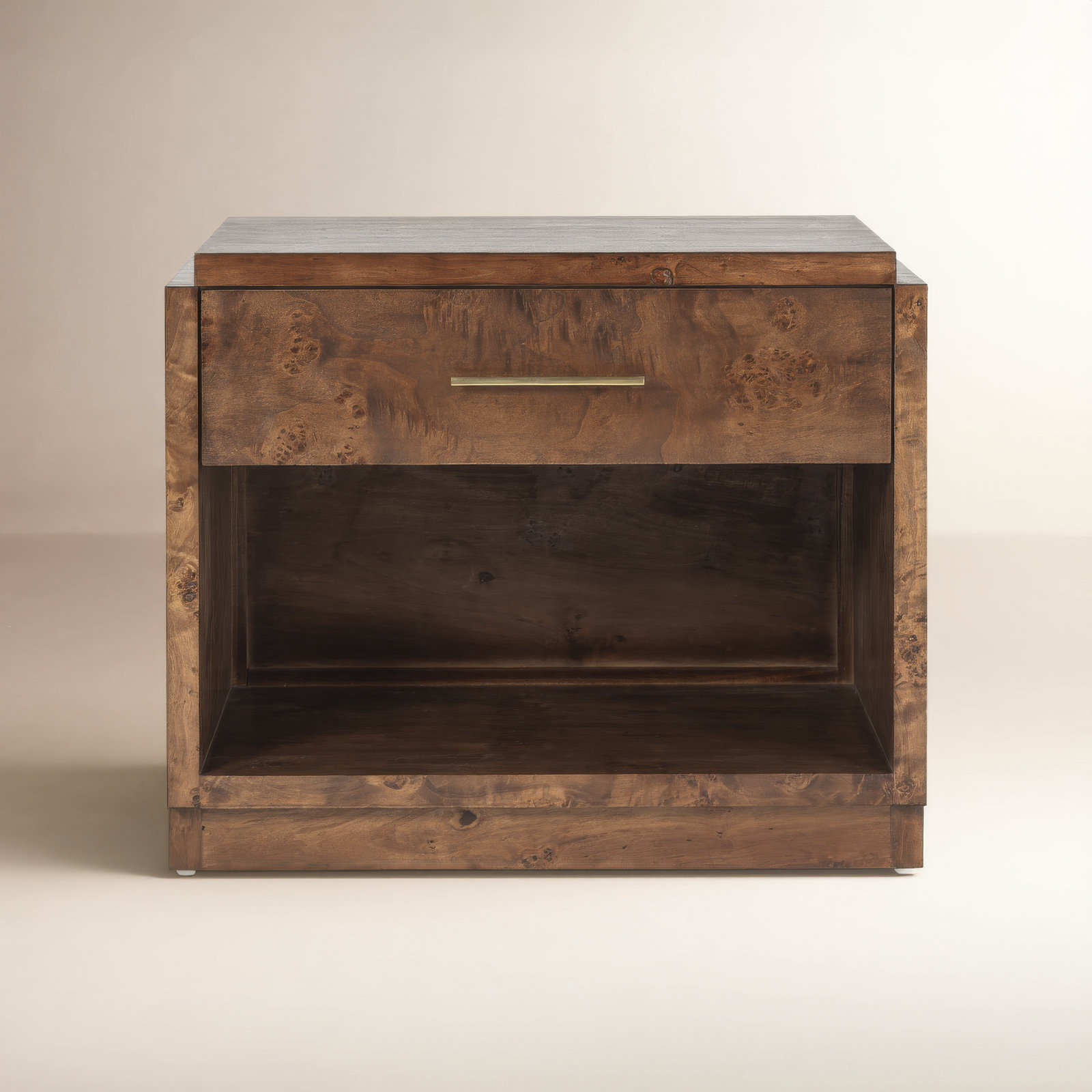 Kingston 1 - Drawer 28" Nightstand, Dark Burl