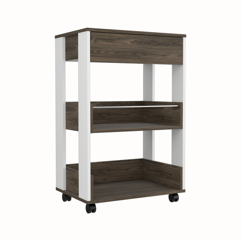 Versatile Kitchen Cart with Efficient Storage and Mobility Options