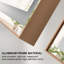 36"x24" Brushed Gold Framed Led Bathroom Mirror,wall Mounted Lighted Vanity Mirror-1590466761