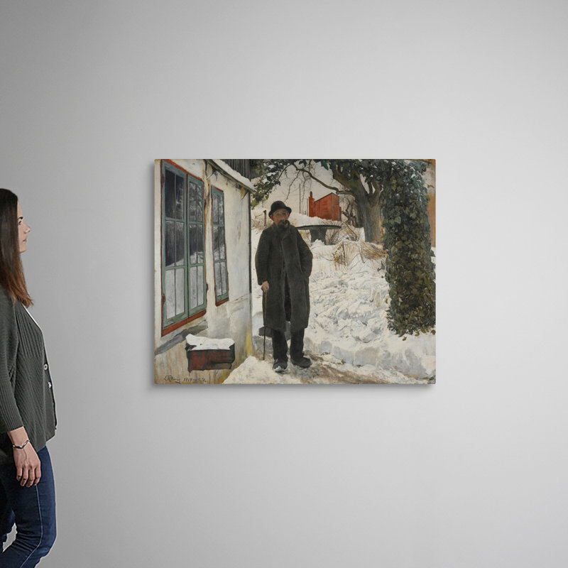 "At the Old House" par Laurits Andersen, reproduction d’art sur toile, H 36 po x l 45 po x P 1,25 po, Toile tendue