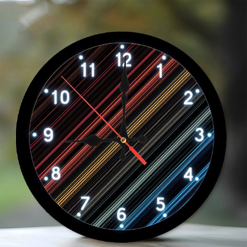 Horloge murale éléphant coloré
