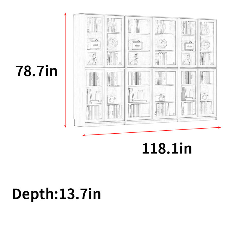 Wlotzka, (4 tablettes) H 78,7 po x l 118,1 po x P 13,7 po