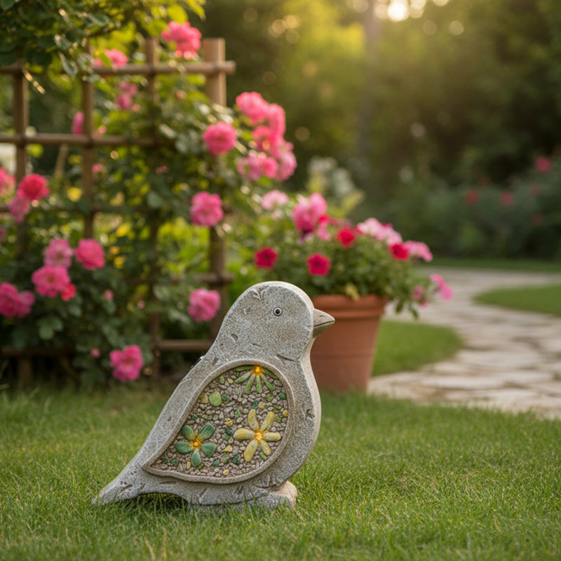 Figurine de jardin solaire à énergie solaire