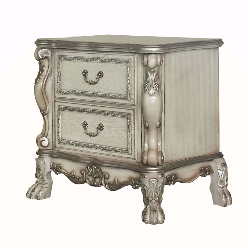 Table de chevet 2 tiroirs Vintage