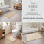 Ensemble de tapis de salle de bain en mousse viscoélastique 3 pièces Demi-Lune-128649708