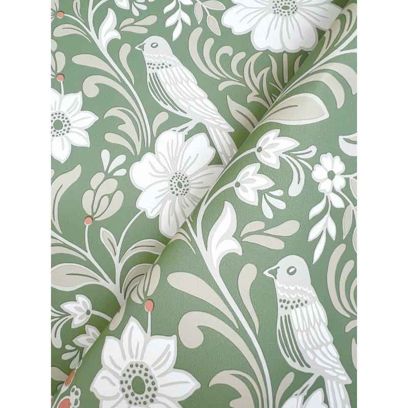 Papier peint Colette, Vert vif