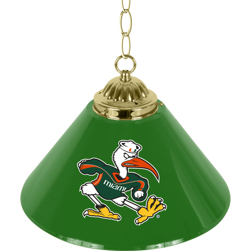 Luminaire suspendu pour table de billard 1 lumière, Université de Miami