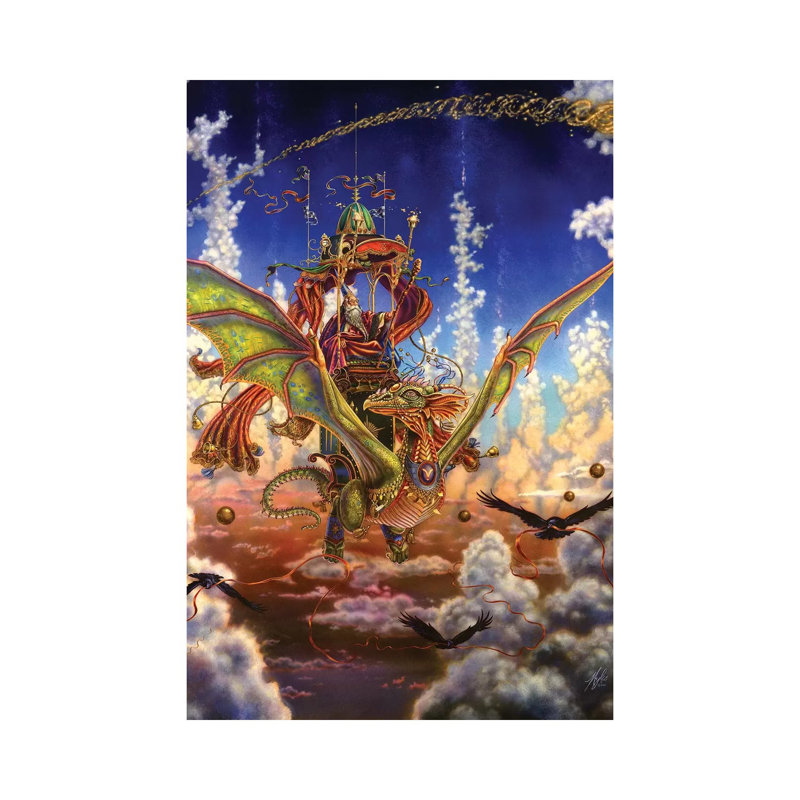 Dragon Flight by Myles Pinkney - Wrapped Canvas Gallery-Wrapped Canvas Giclée, 20.32 cm H x 30.48 cm W