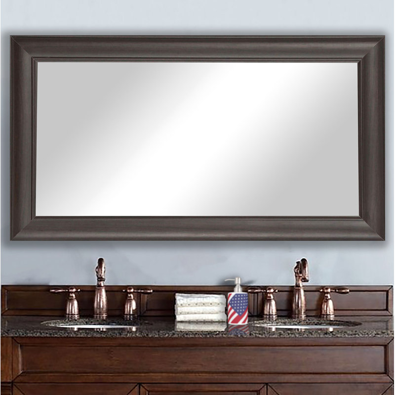 Richter Wood Flat Wall Mirror, 65" H x 35.5" W