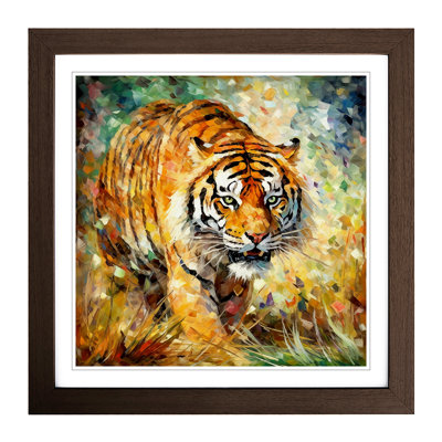 Tiger Post-Impressionism - Framed Print