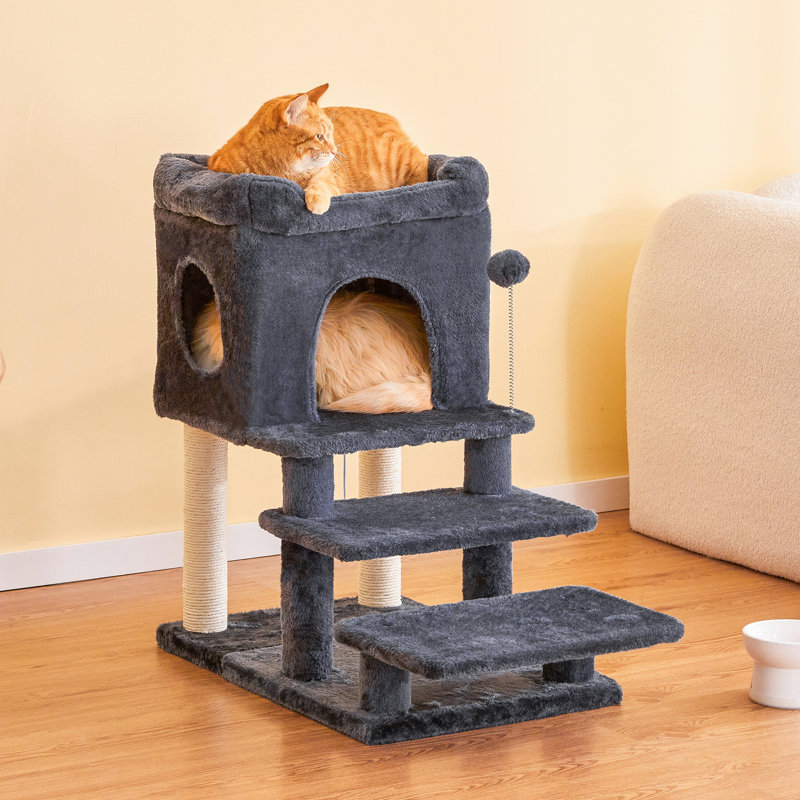 Tour pour arbre à chat 28,7 po, Gris foncé
