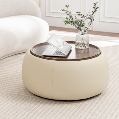 Pietsch Round Cocktail Ottoman With Storage