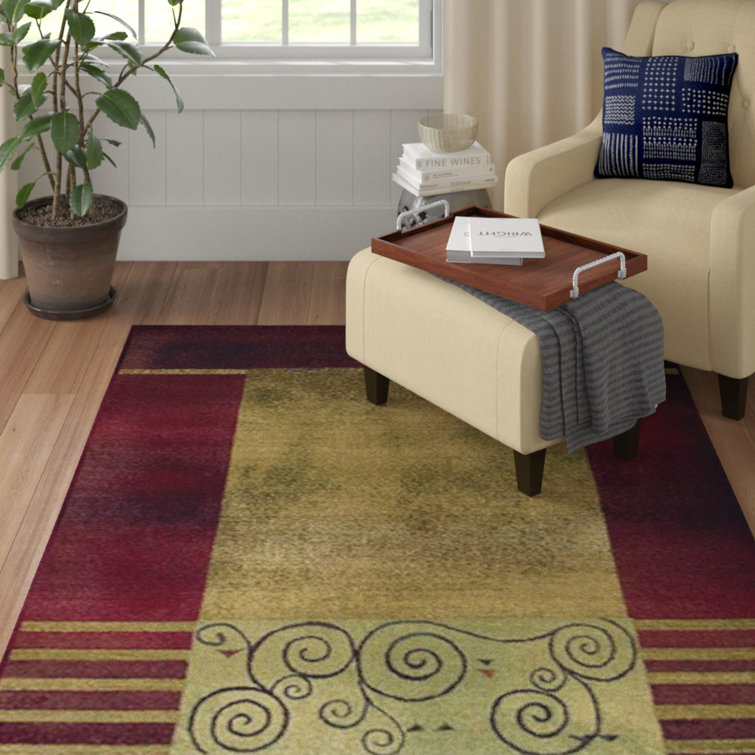 Matilda Power Loom Red/Beige Rug