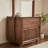 Walnut Coat Rack Drawers Multi - function