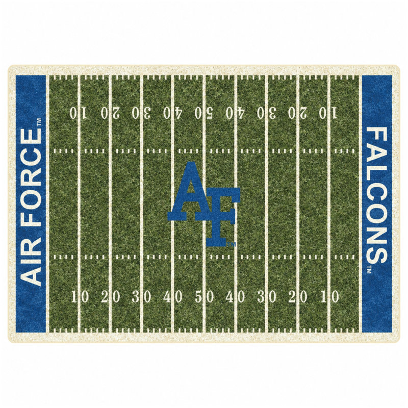 Air Force Home Field Area Rug, Rectangle 7 pi 8 po x 10 pi 9 po
