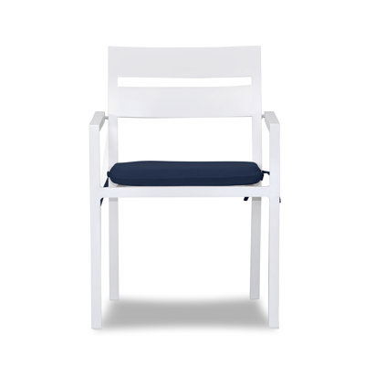 Vivant Aluminum Outdoor Dining Armchair with Cushion -  Joss & Main, C551B8D5848B4641A5791CDCAAD102E7