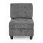 Canapé modulaire à bras évasé en chenille de 116 po Jaraun