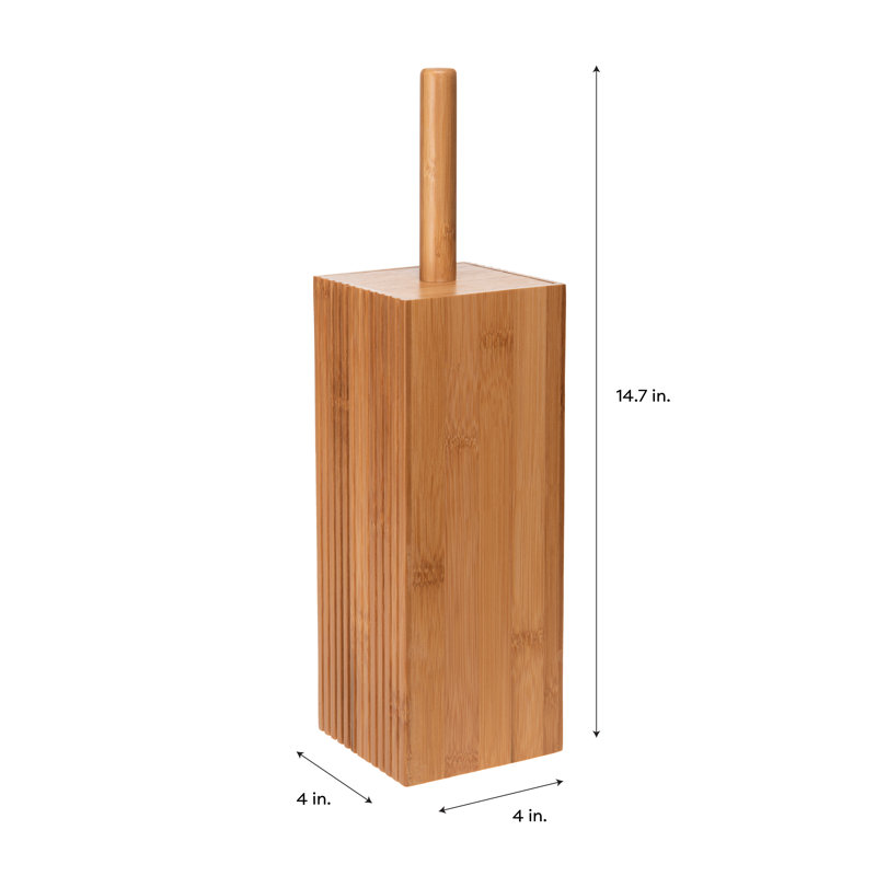 Bath Bliss Plastic Toilet Brush And Holder