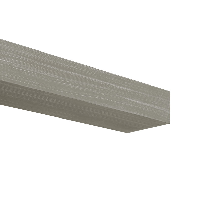 The Zachary Non-Combustible Smooth Fireplace Mantel Shelf ASTM E136, Graywash, 60"