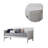 Debellis Twin Daybed without trundle,Guest Bed,Platfrom Bed,Bed Frame-99335356