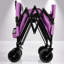 Chariot pliable 3-en-1 avec banquette et rangement, roues tout-terrain robustes pour une utilisation extérieure polyvalente