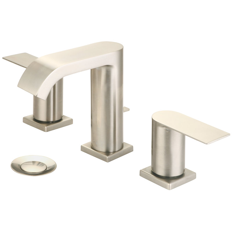 I4 2-handle Bathroom Faucet with Drain Assembly, Brushed Nickel