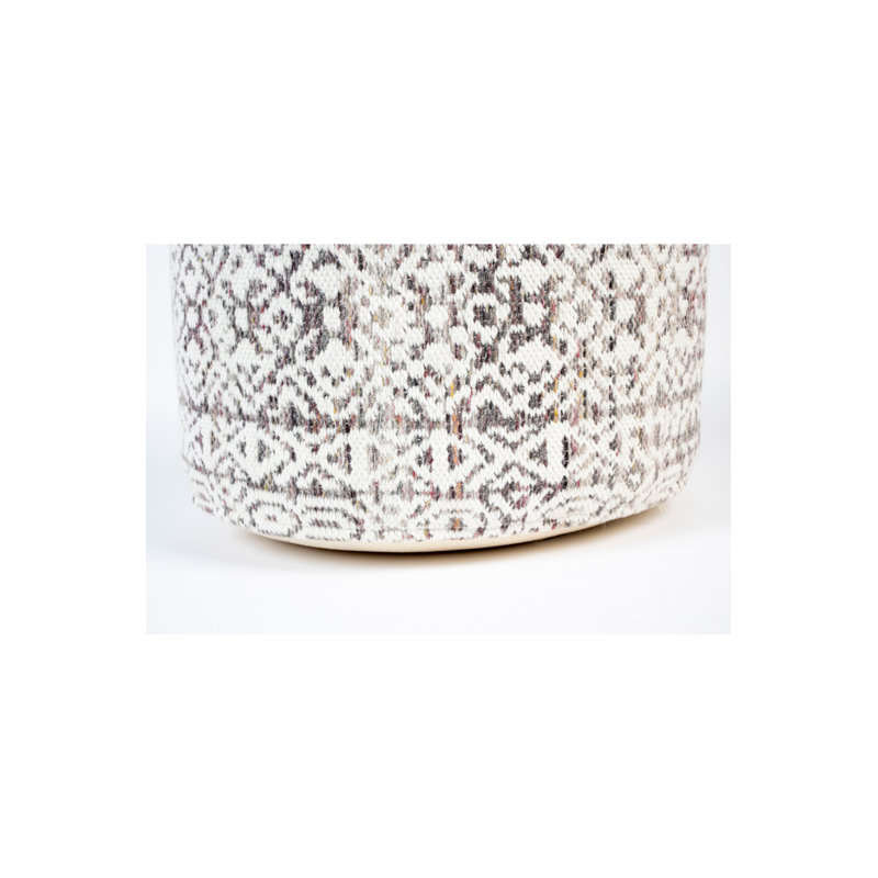 Liv Round Pouf, Gray