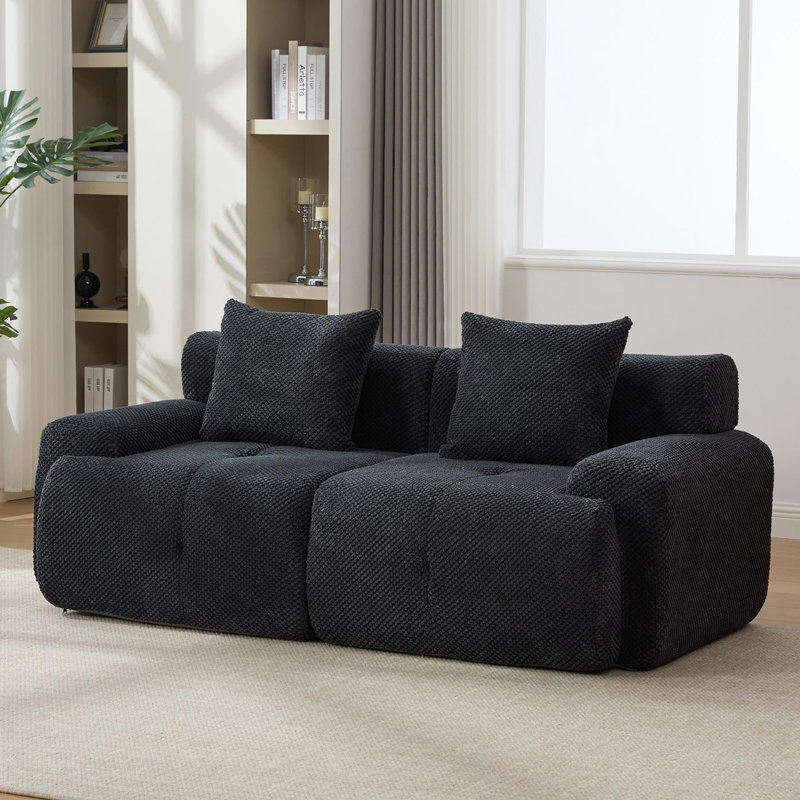 Canapé modulaire pour causeuse Loveseat, Black