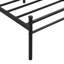 King Bed Frame With Black Decorated Wood Panel Headboard, Steel Metal Structure For Durability And Quietness, Under Storage, Simple Assembly, No Box Spring Needed Construction, Quiet Stable,