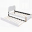 Lit plateforme tapissier avec pieds de soutien en bois et lit gigogne-619100719