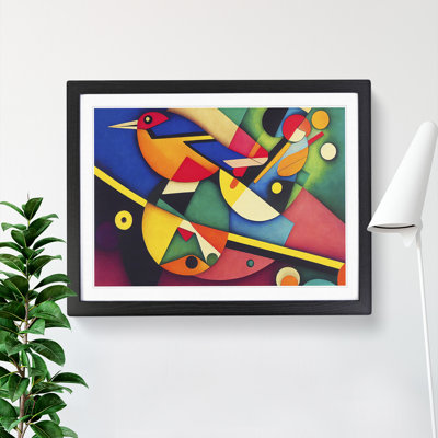Abstract Kingfisher Bird Vol.4 - Framed Print