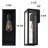 Clear Tempered Glass Outdoor Wall Lantern