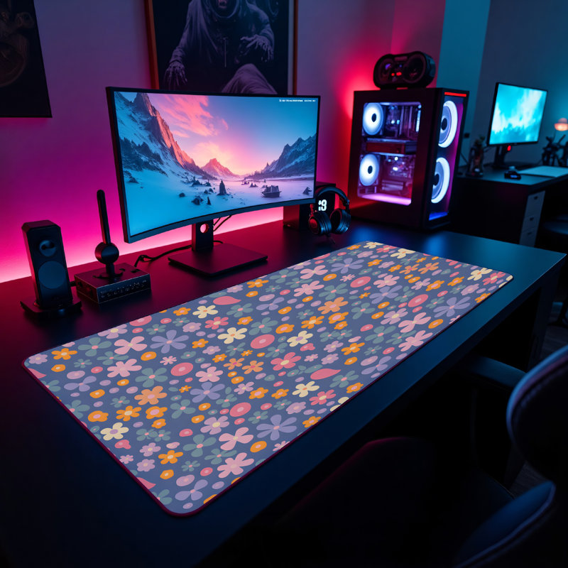 Polyester Desk Pad, 14.4x12.1