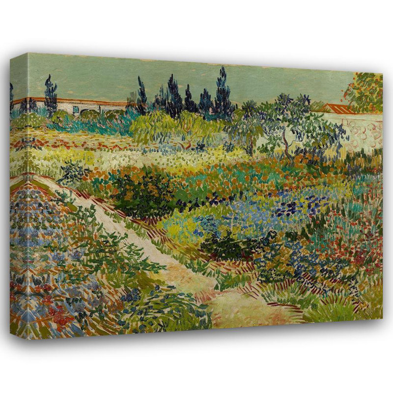 «Red Barrel Studio®» par Van Gogh, Vincent, toile tendue sur toile, «Garden at Arles», H 20 po x l 24 po
