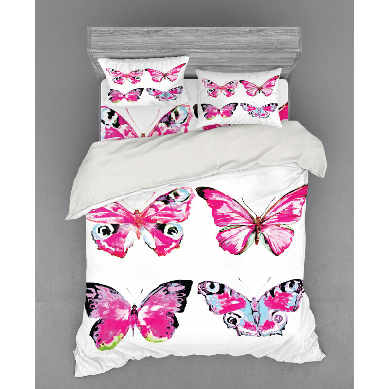Ensemble de housse de couette aquarelle, Housse de couette grand + 3 pièces supplémentair