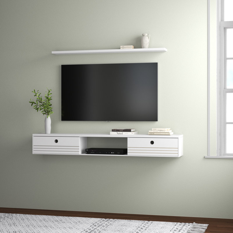 Darryl Floating Entertainment Center for TVs up to 65", White