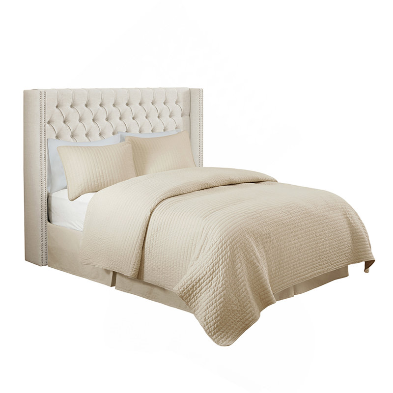 Tête de lit tapissier crème grand, Crème, crème