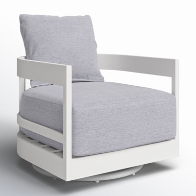 Nicolina Swivel Aluminum Outdoor Lounge Chair