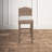 Brianna Rattan and Solid Wood Upholstered Stool, 41" H-965646402