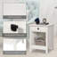 3-Piece 7-Drawer Dresser Set With 2 Nightstands Farmhouse Bedroom Collection-131078222
