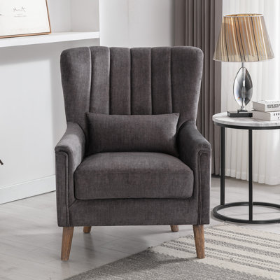 Colvin Velvet Wingback Chair